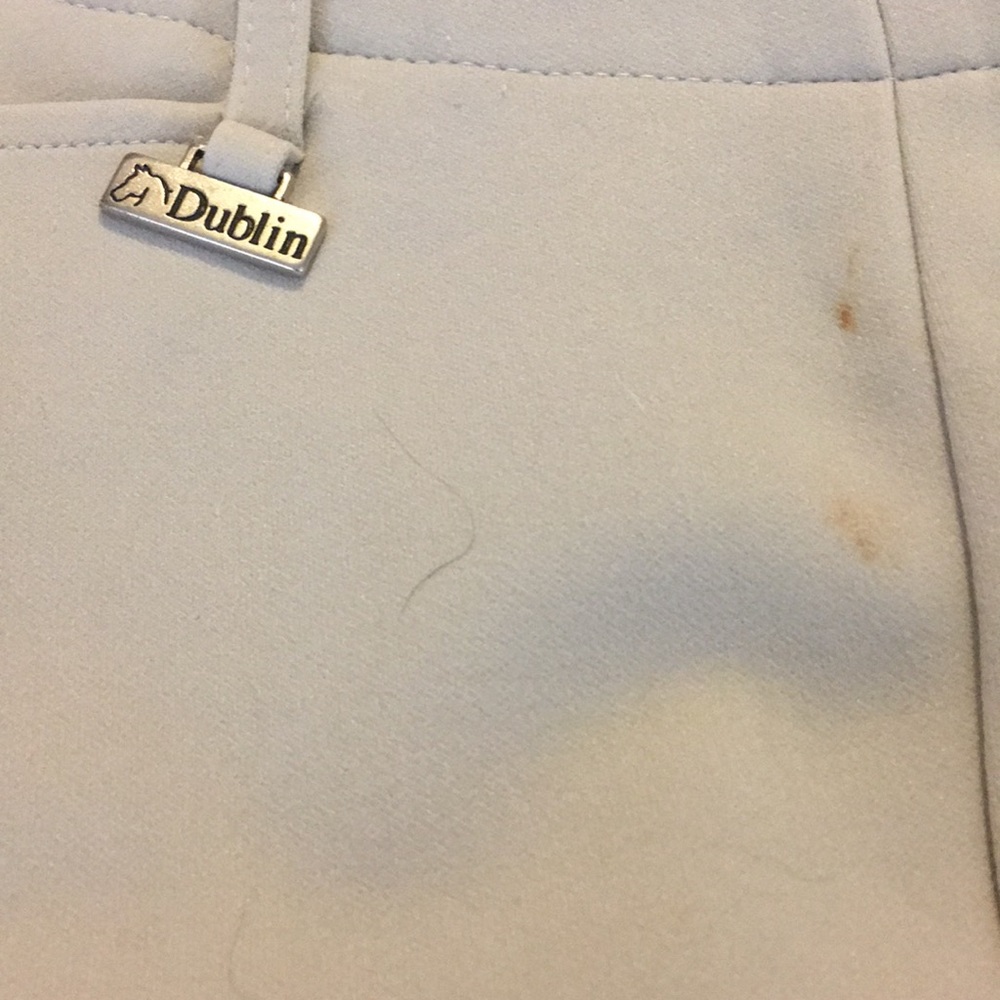 Dublin tan side zip breech sz 34.